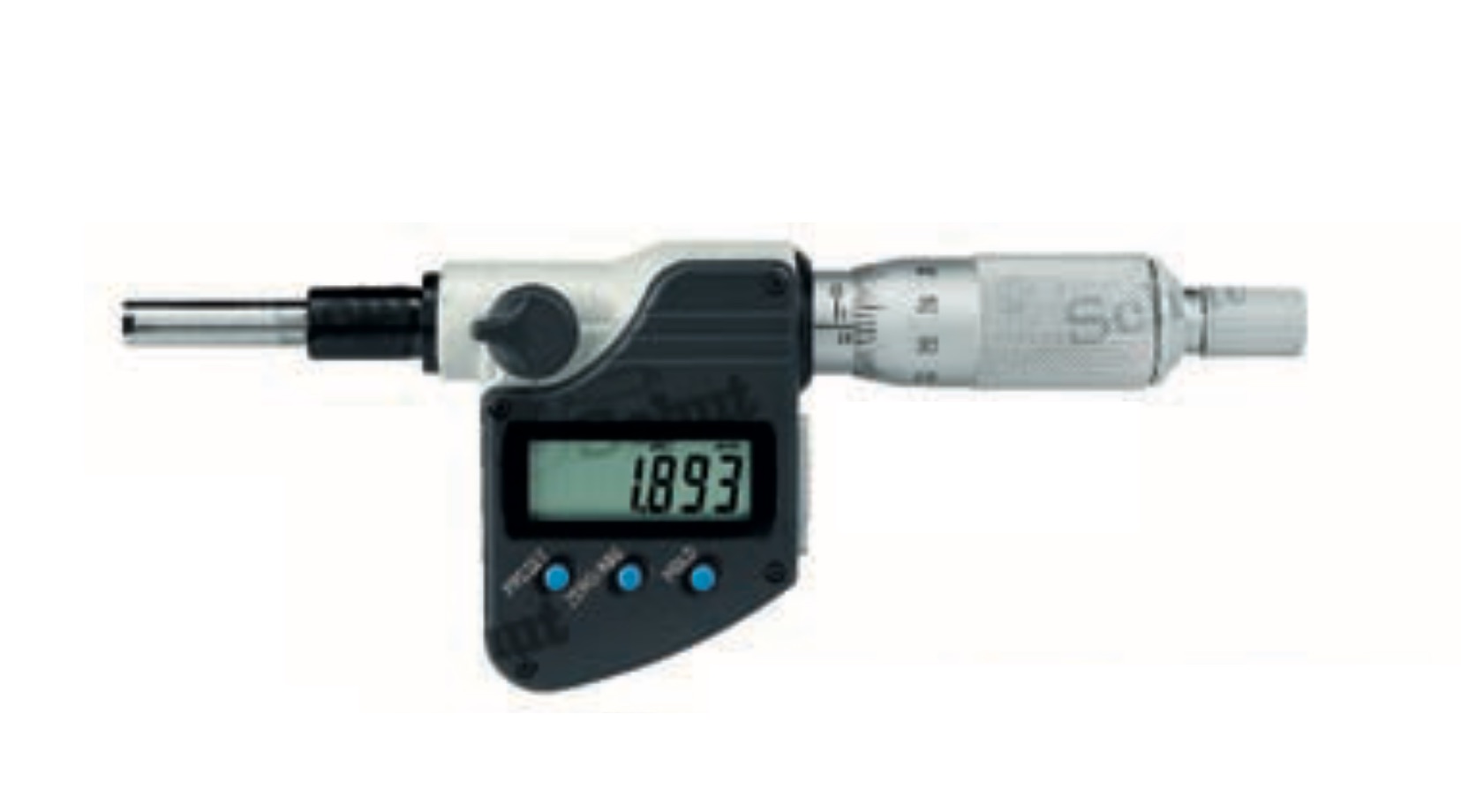 Mitutoyo digitalt mikrometerhuvud, IP65, 0–25 mm