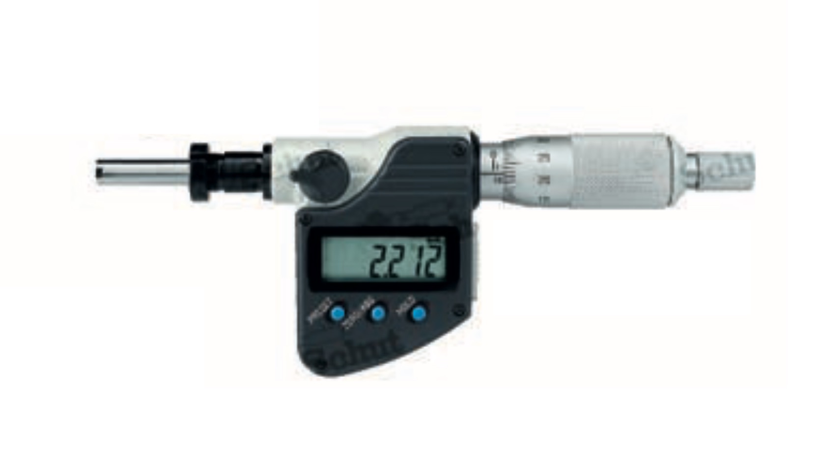 Mitutoyo digitalt mikrometerhuvud, IP65, 0–25 mm