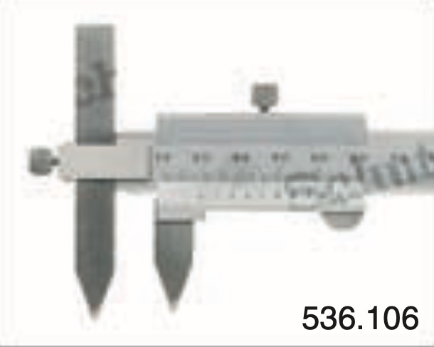 Mitutoyo analogt skjutmått för mätning av centeravstånd mellan hål