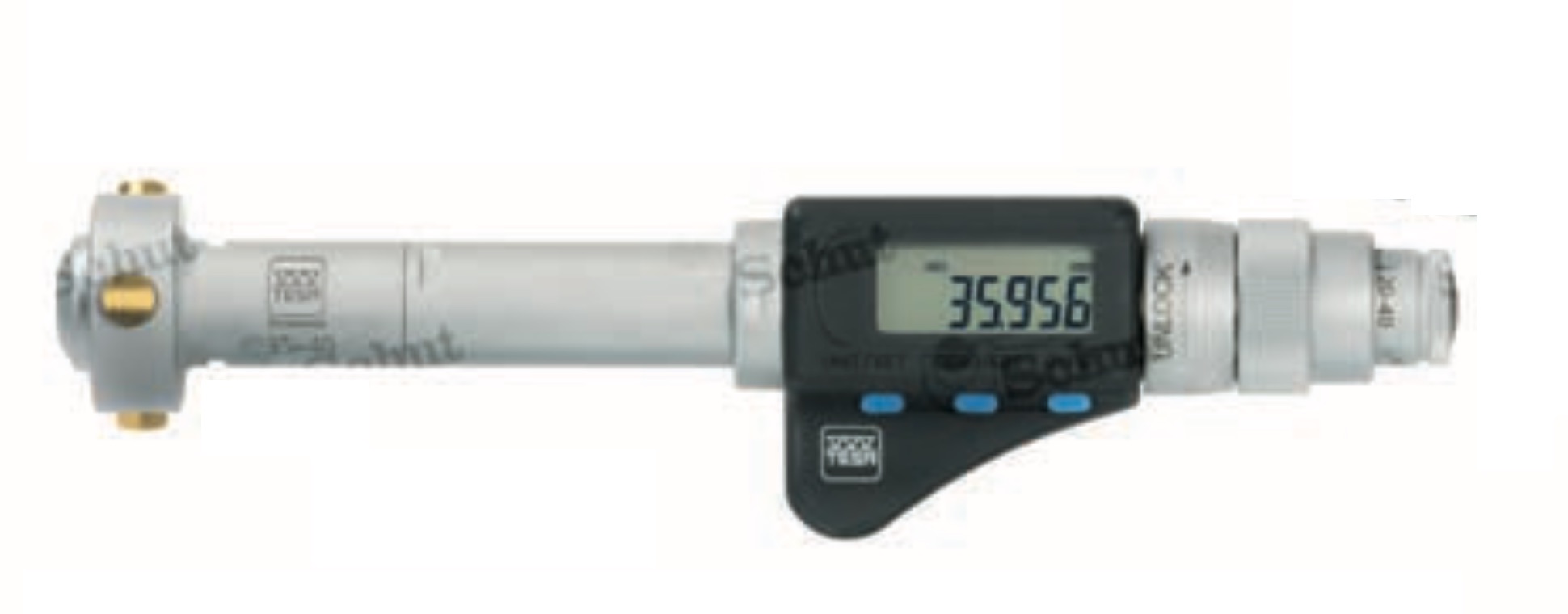 TESA Imicro Digital Capa, partiellt set med invändiga trepunktsmikrometrar för Holtest, Ø100–200 mm