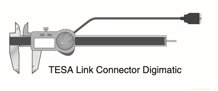 TESA TWIN-CAL gräv. 200mm