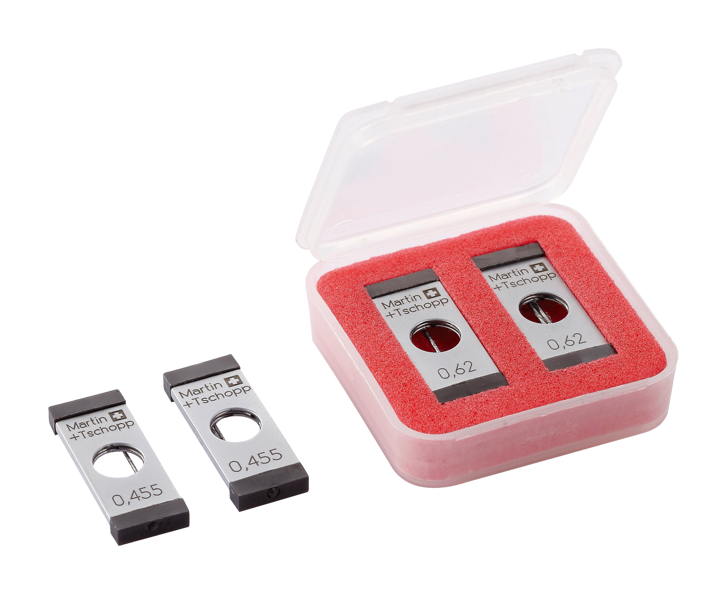 Sats med gängmätnings-trådar 0,530 mm / mätyta 8,00 mm