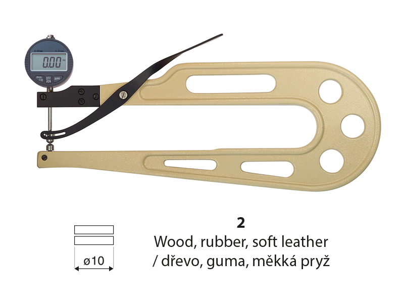 Dig.thickn.gauge 300mm/0-25mm