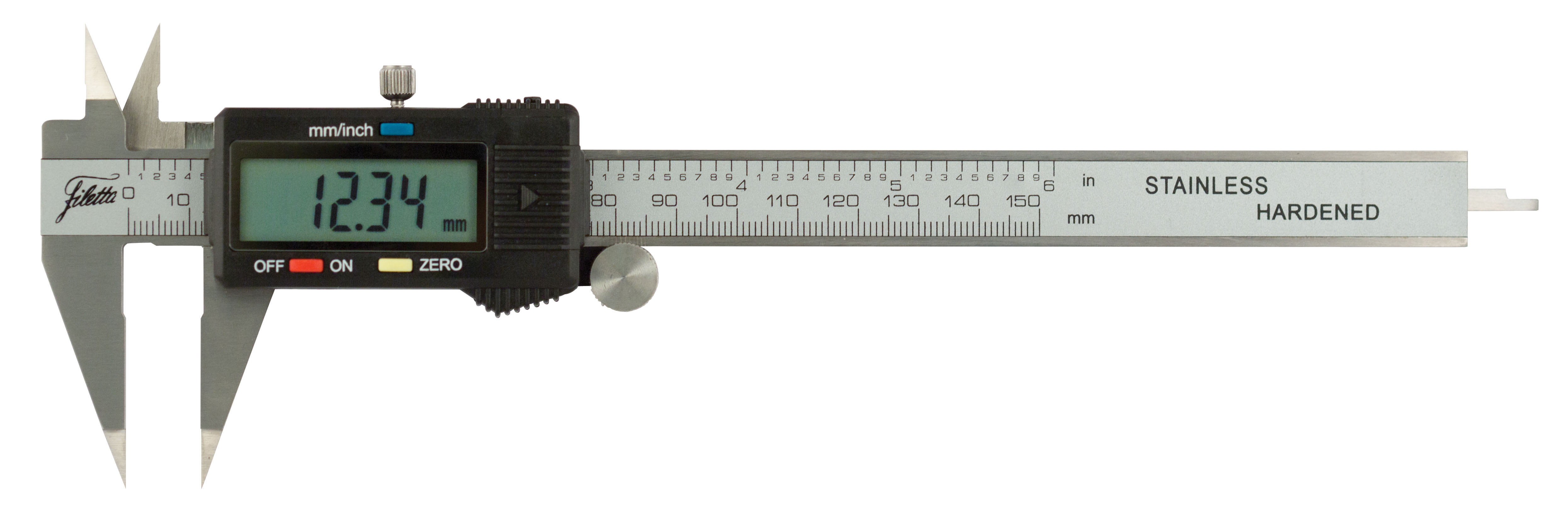 Digitalt skjutmått med vassa spetsiga skänklar