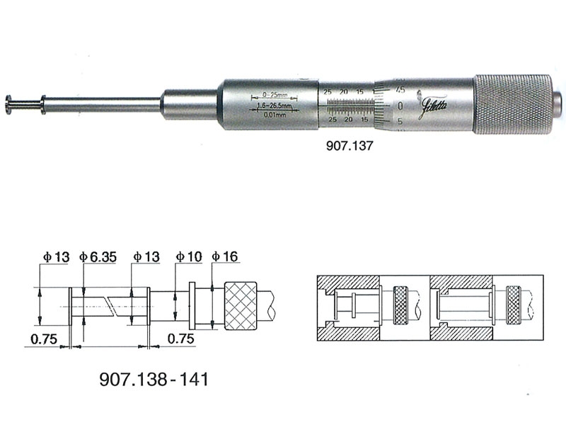 Spårmikrometer 50-75mm