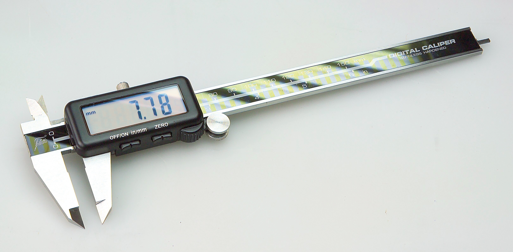 Digitalt ABS skjutmått med glasskala (behåller nollställning) 300 mm