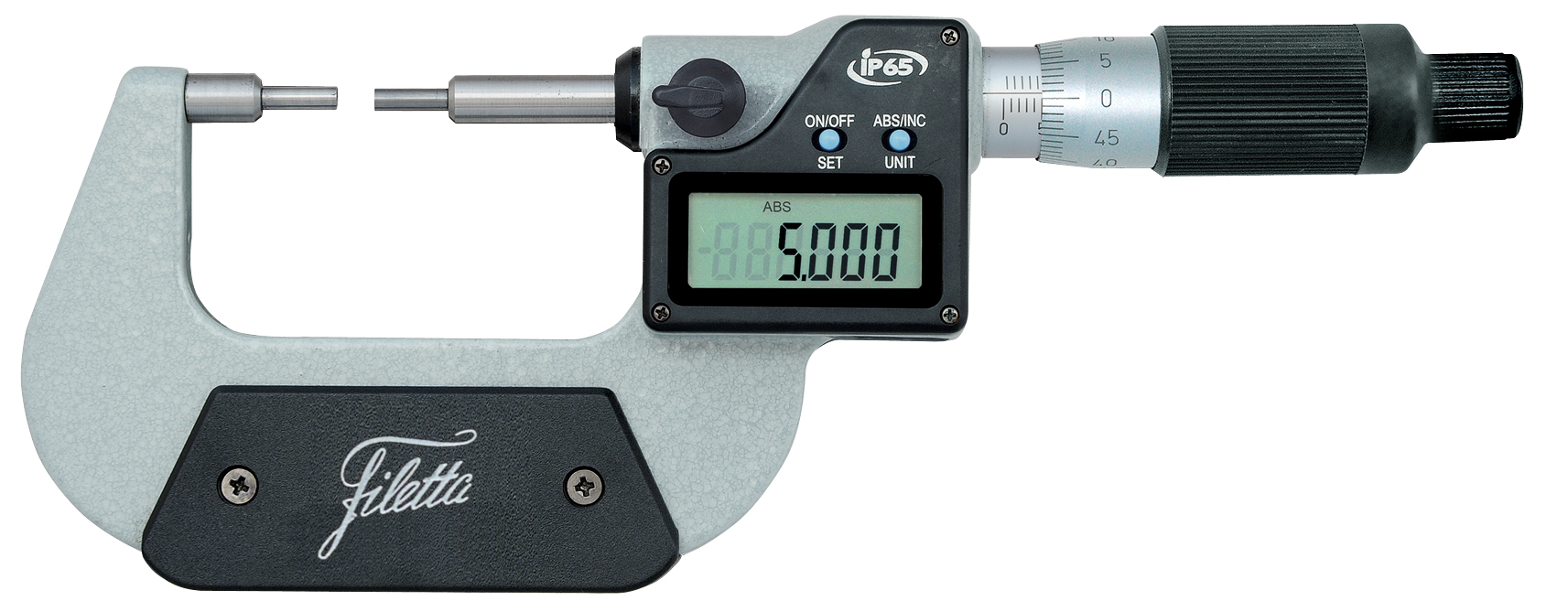 Digital mikrometer med små mätspetsar 0-25 mm