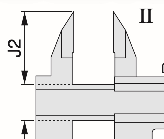 Kraftigt skjutmått 0-300mm