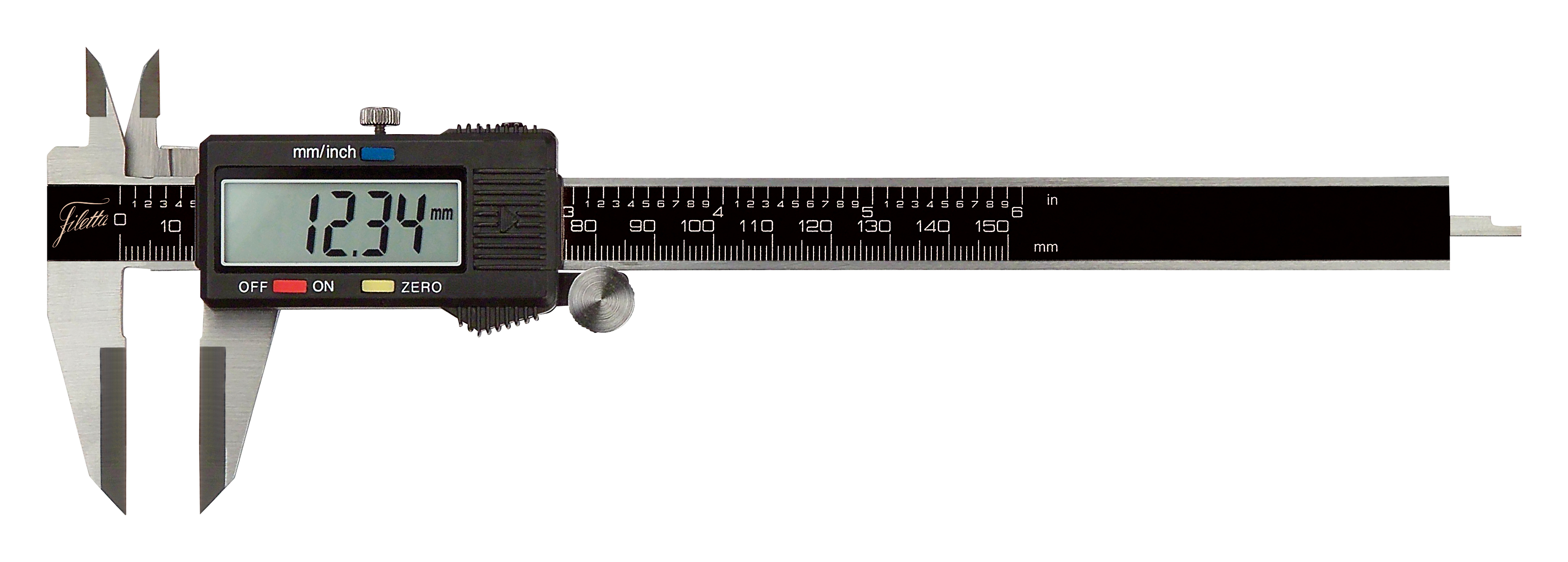 Digitalt skjutmått med hårda skänklar i wolfram-karbid