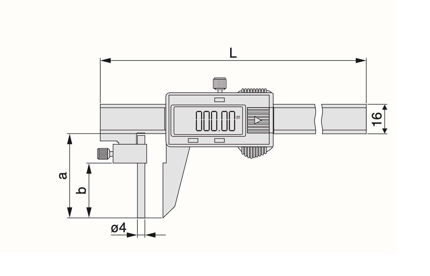 Digitalt rörtjockleksskjutmått 150mm