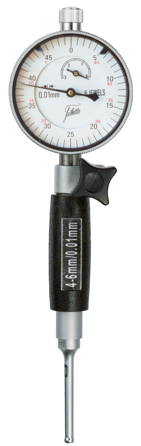 Hålmätning för genomgående hål med indikatorklocka, set 4–6 mm/0,01