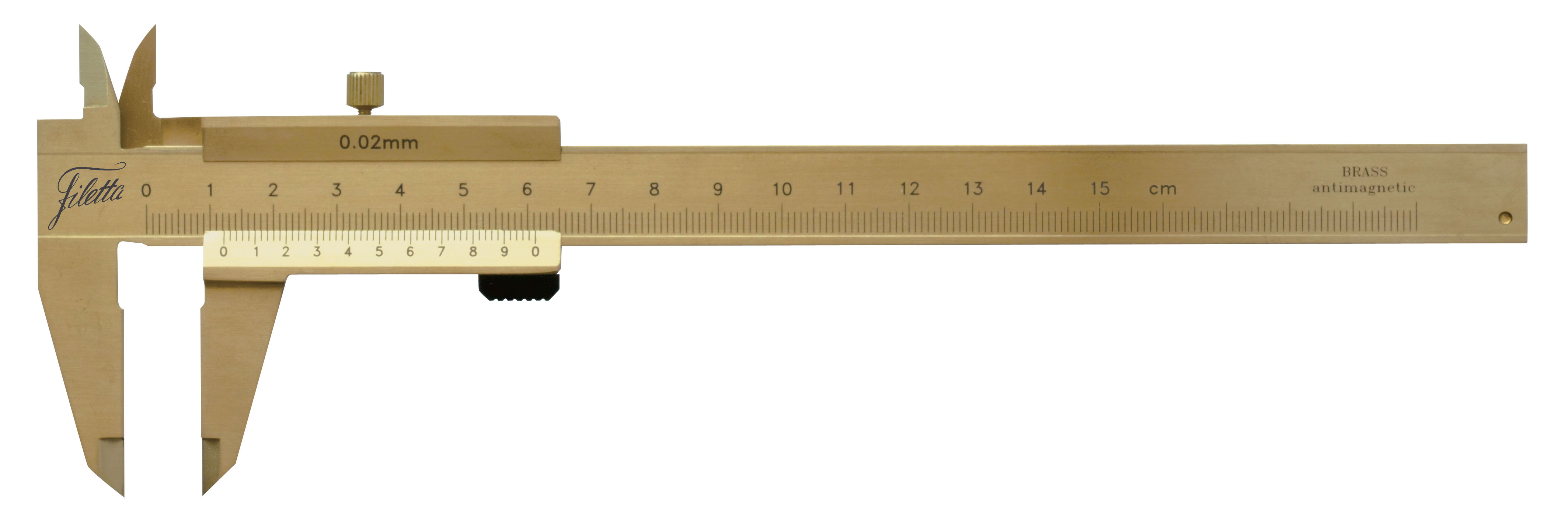 Analogt mässingsskjutmått 0-150mmx0