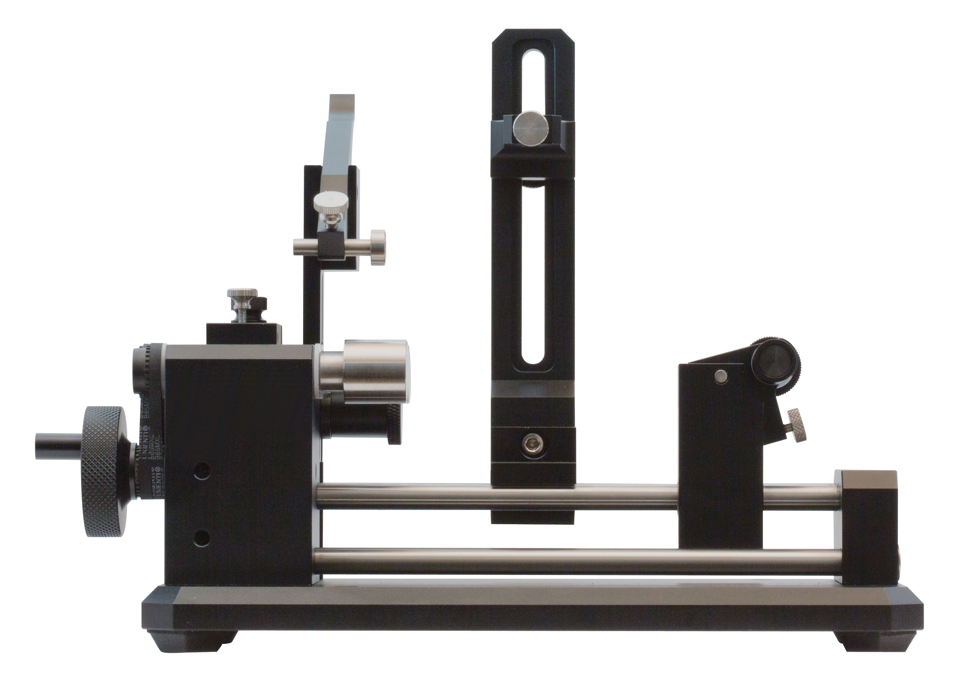 Mätbockar med spetsar med rulhjul och roterbart spännchuck