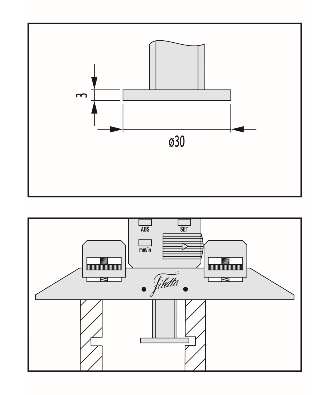 Mätbas djupskjutmått 500 mm