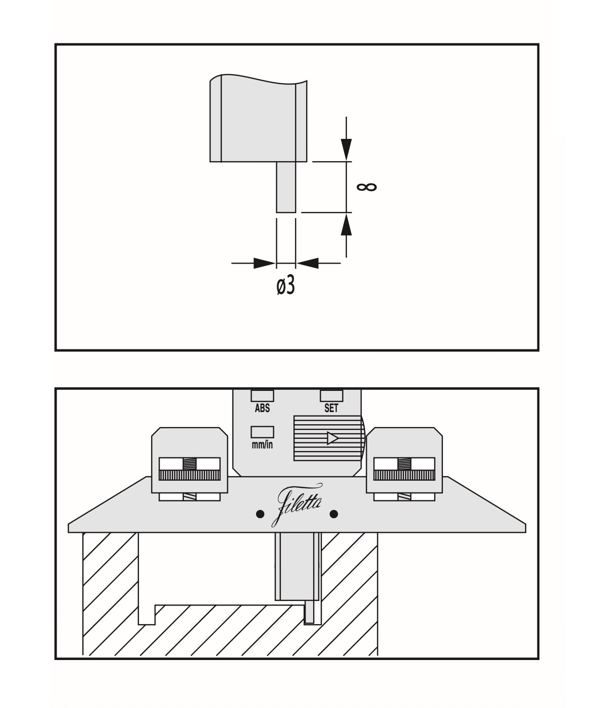 Mätbas djupskjutmått 500 mm