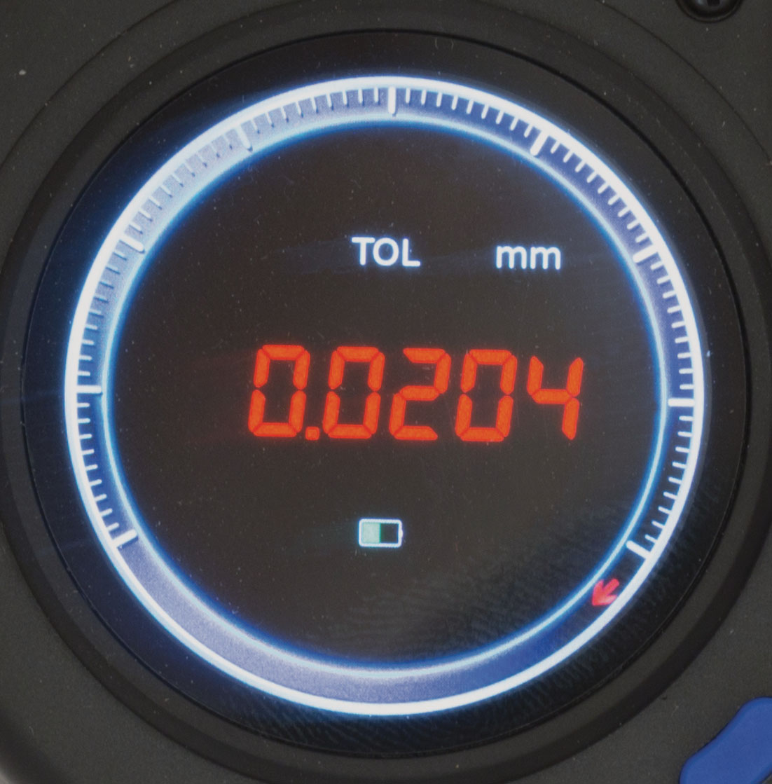 Tolerans-mikrometer med digital mätklocka 0-25 mm