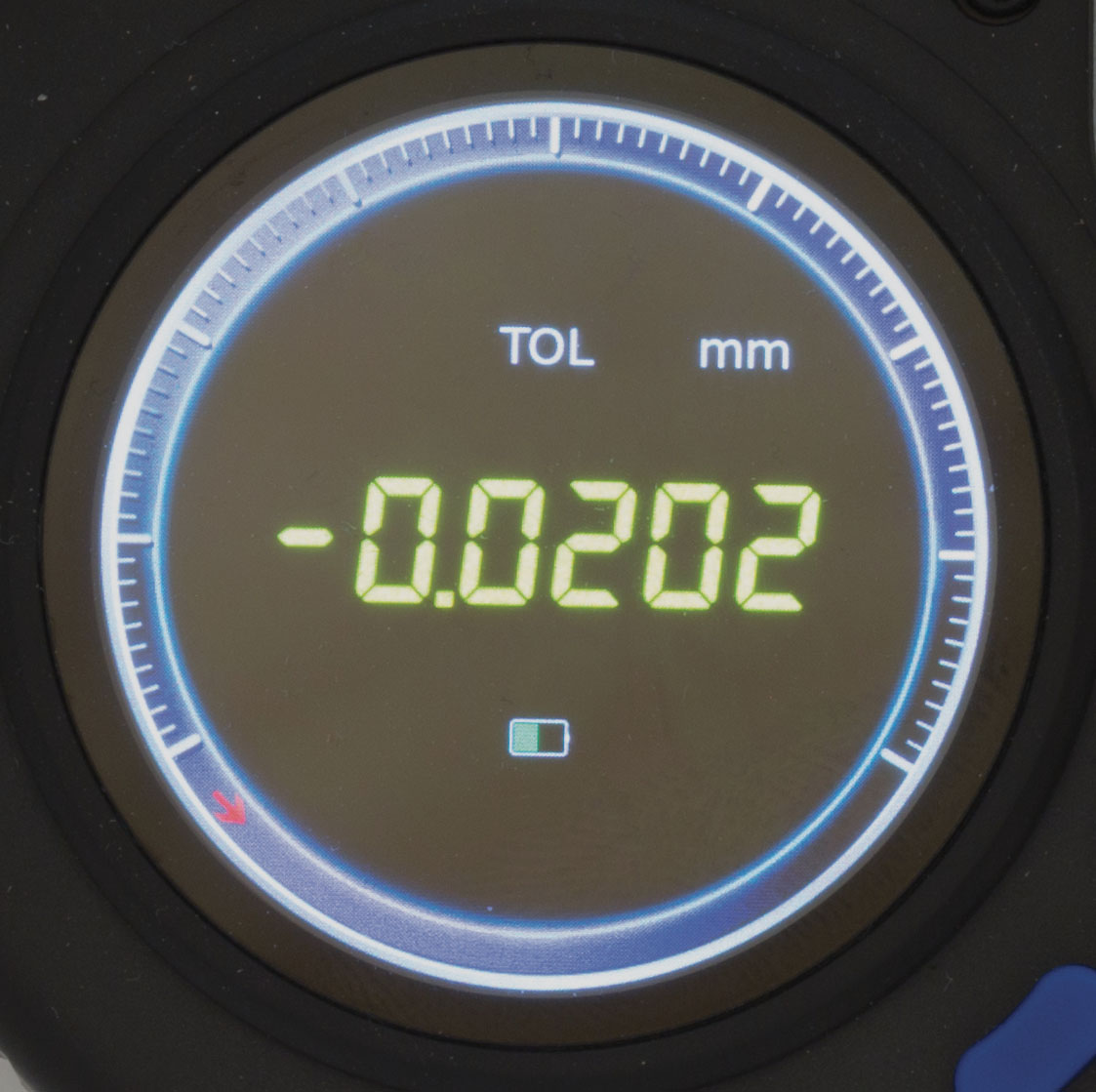 Tolerans-mikrometer med digital mätklocka 0-25 mm